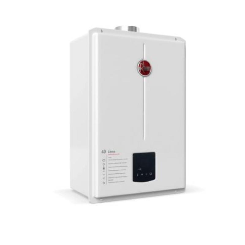 Aquecedor a gás digital Rheem 39,5 Litros GN e 40 Litros GLP